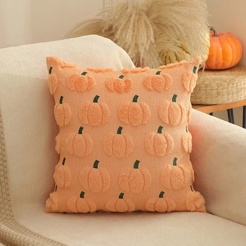 Caveron - Plush Pumpkin Decorative Pillow Cover 45x45cm