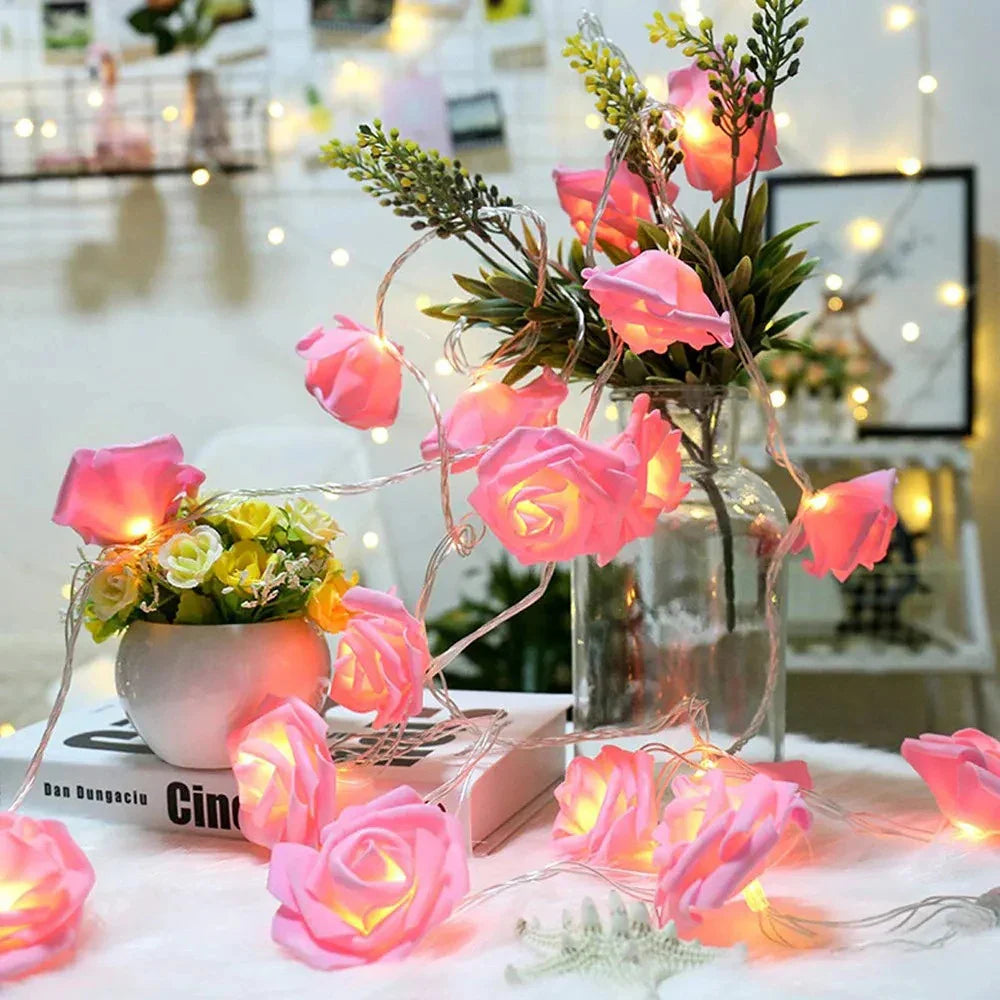 Elodie – Atmospheric LED Rose Light Garland on USB or Battery