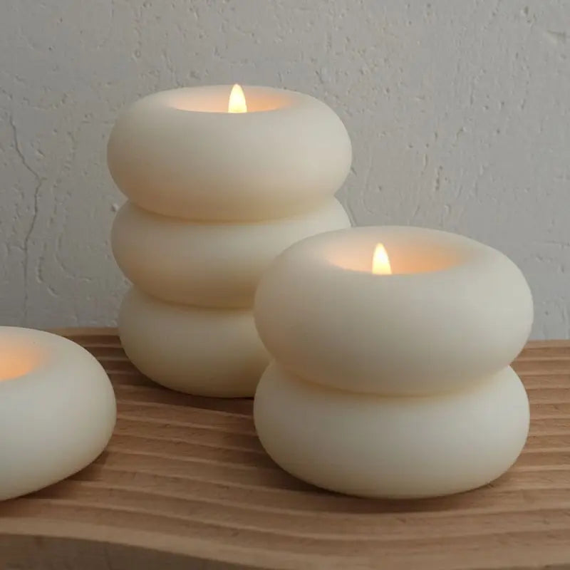 Lunirra - Donut Scented Candle Round Smokeless