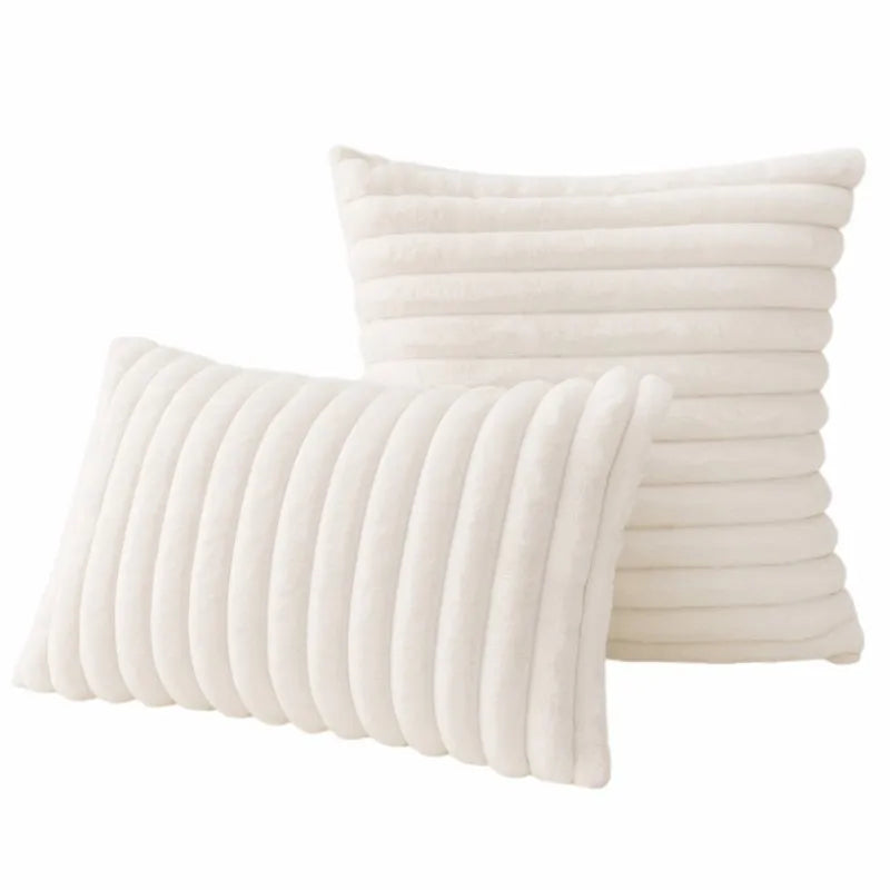 Esméa - Plush Decorative Pillow Cover Faux Fur 30x50 Or 45x45 Cm
