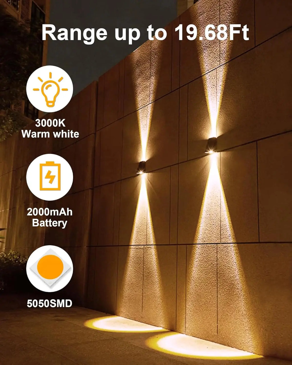 Lunviro – Solar LED Wand Lamp for Outdoor Use