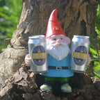 Clytie - Drunken Gnome with Beer Funny Figurine for Garden and Home Decoration