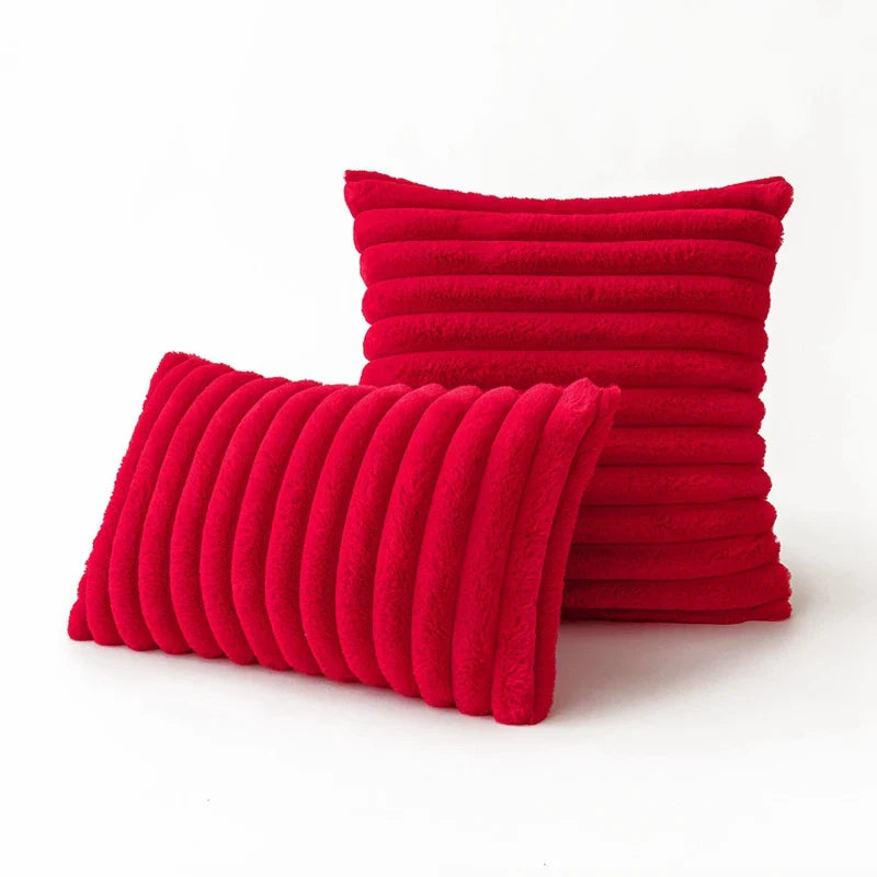 Esméa - Plush Decorative Pillow Cover Faux Fur 30x50 Or 45x45 Cm