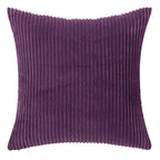 Elviron - Corduroy Striped Decorative Pillow Cover
