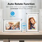 Cleo Digital Photo Frame | Acrylic Design with IPS HD Display