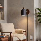 Sables Zen Walnut Plug-in Wall Sconce