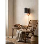 Sables Zen Walnut Plug-in Wall Sconce