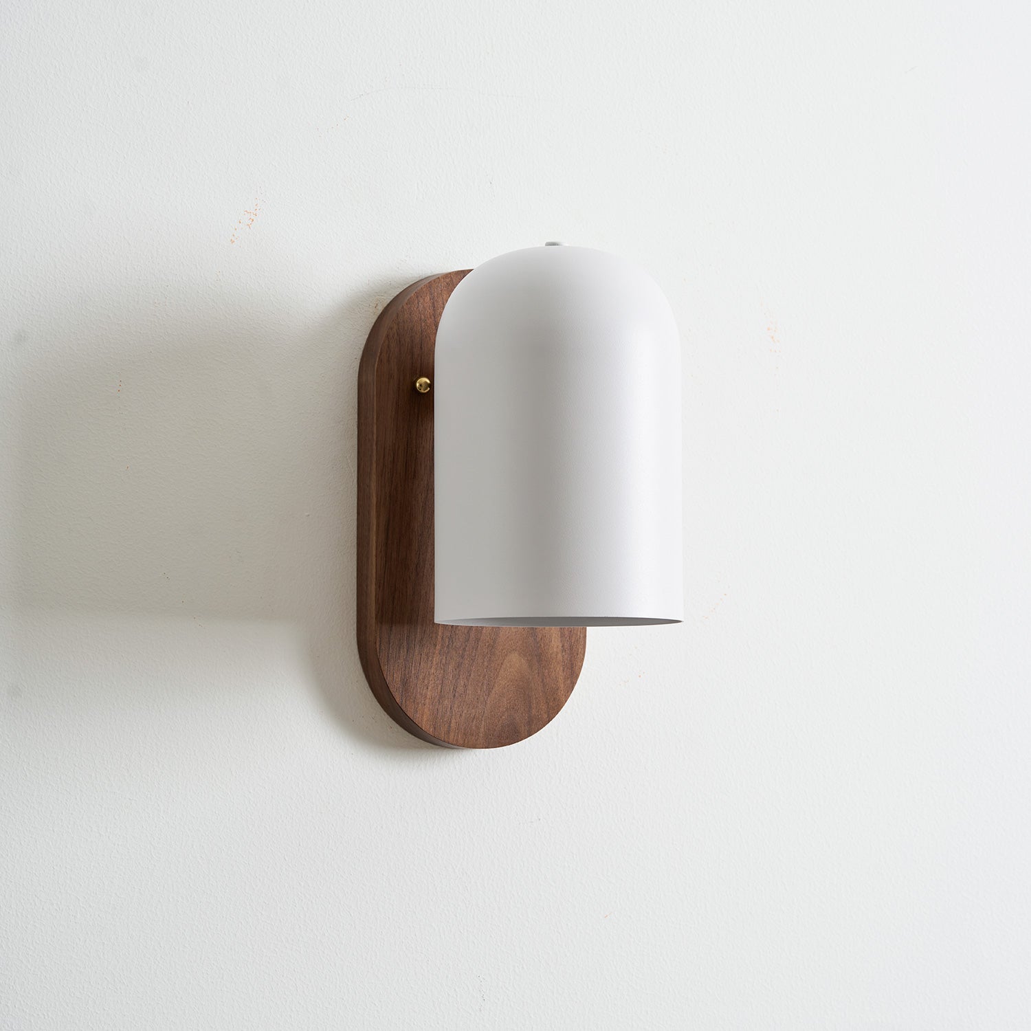 Sables Zen Walnut & Iron Wall Sconce (Hardwired)