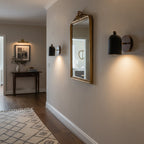 Sables Zen Walnut & Iron Wall Sconce (Hardwired)