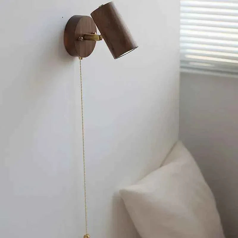 Bello Wall Lamp | Adjustable Spotlight, Solid Walnut & Brass