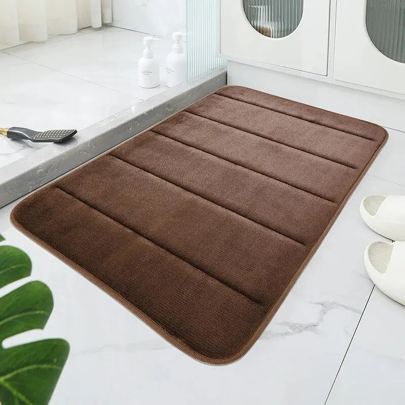 Eterna - Coral Velvet Non-Slip Bath Mat Quick
