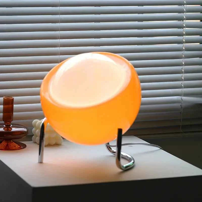 Bela Glass Table Lamp | Bauhaus Design, Warm Ambient Lighting