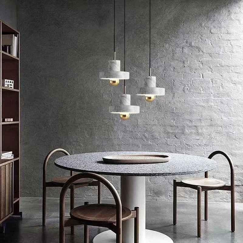 Bela Pendant Lamp | Natural Marble, Sculptural Postmodern Design