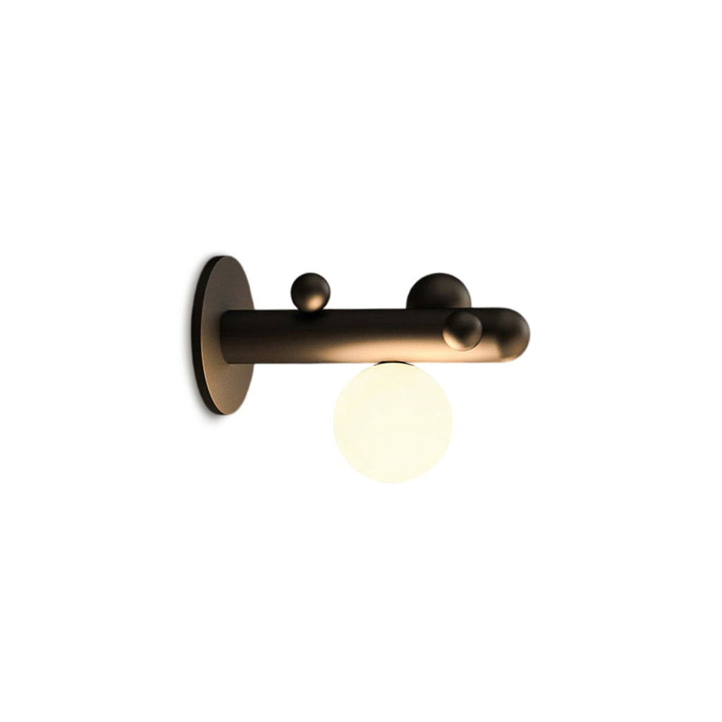 Saguaro Helio Opal Globe Wall Sconce