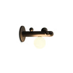 Saguaro Helio Opal Globe Wall Sconce