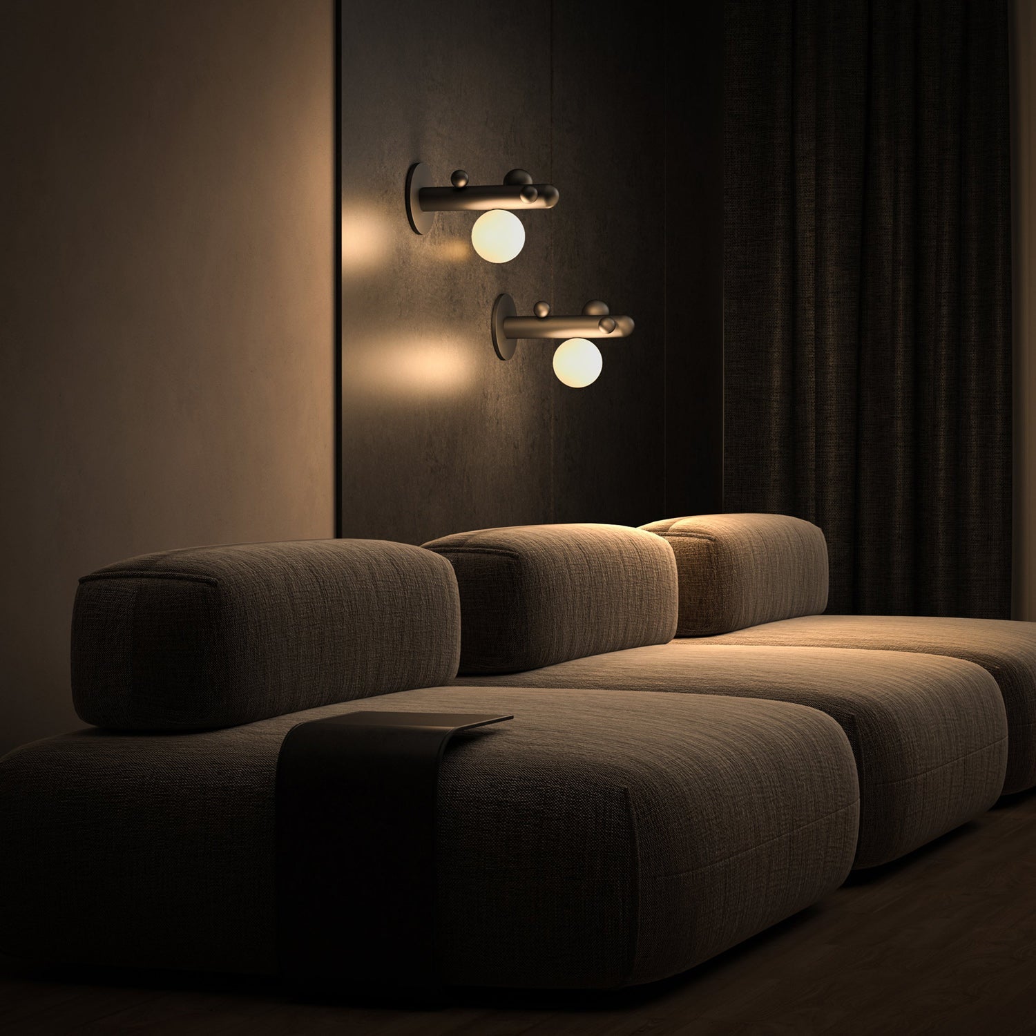 Saguaro Helio Opal Globe Wall Sconce