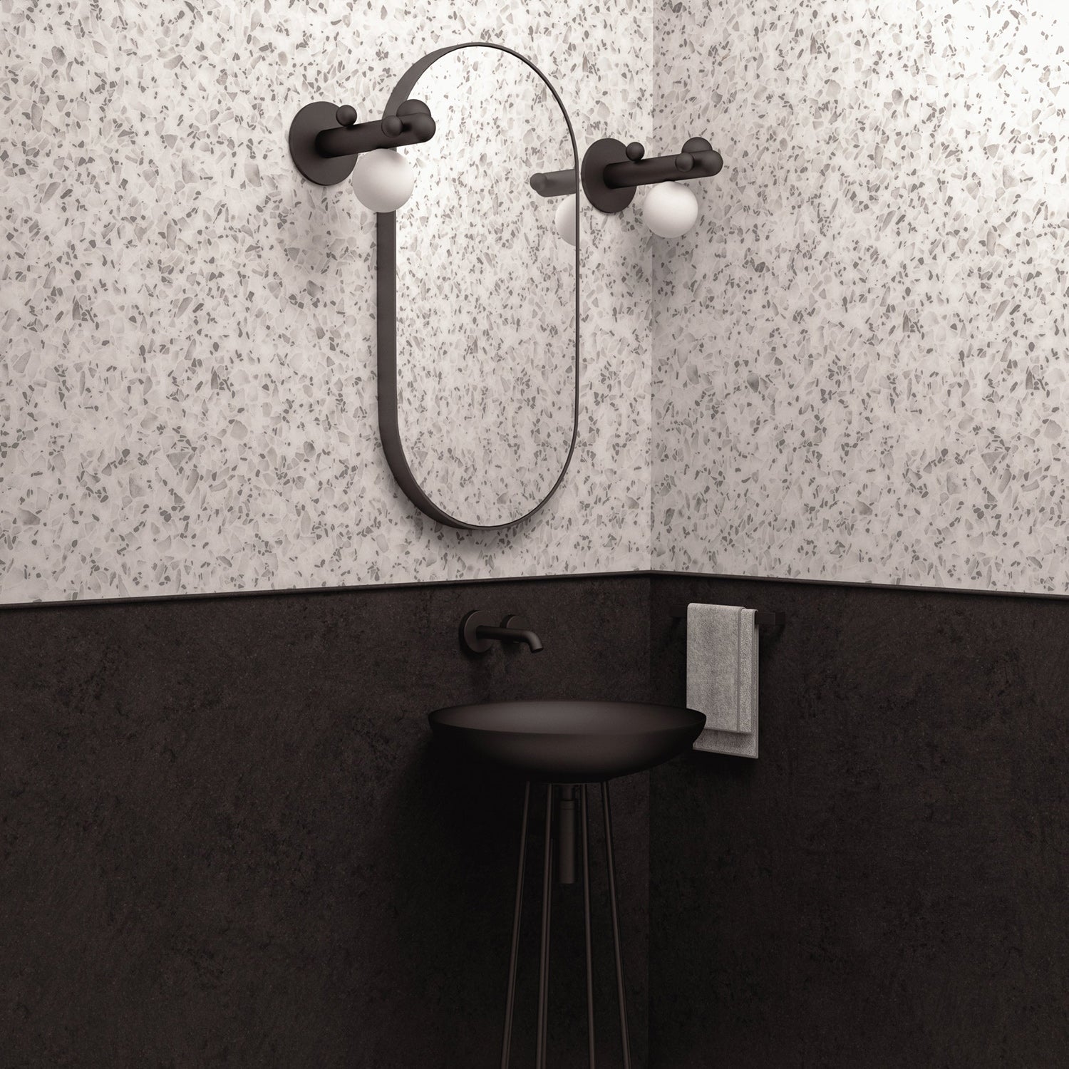 Saguaro Helio Opal Globe Wall Sconce