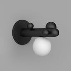 Saguaro Helio Opal Globe Wall Sconce
