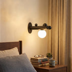 Saguaro Helio Opal Globe Wall Sconce