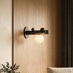 Saguaro Helio Opal Globe Wall Sconce