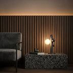 Saguaro Totem Orb Table Lamp in Matte Black