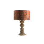 Sahar Ridged Travertine Totem Table Lamp