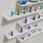 CollectorStyle: Modern Wall Shelves – Adjustable, Sturdy & Floating for Figures, Building Blocks & Collectibles in the Living Room