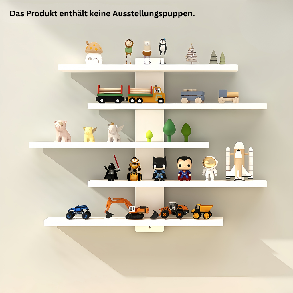 CollectorStyle: Modern Wall Shelves – Adjustable, Sturdy & Floating for Figures, Building Blocks & Collectibles in the Living Room