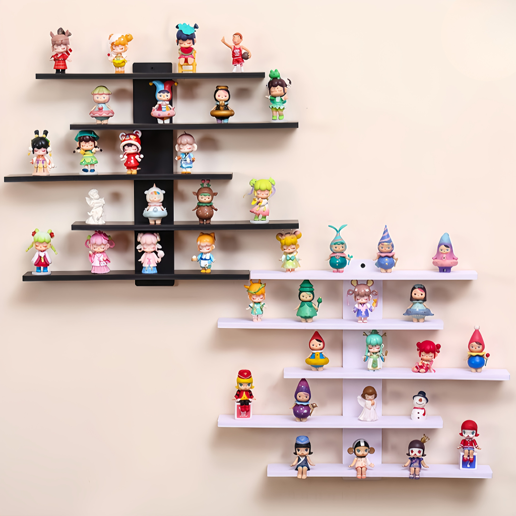 CollectorStyle: Modern Wall Shelves – Adjustable, Sturdy & Floating for Figures, Building Blocks & Collectibles in the Living Room