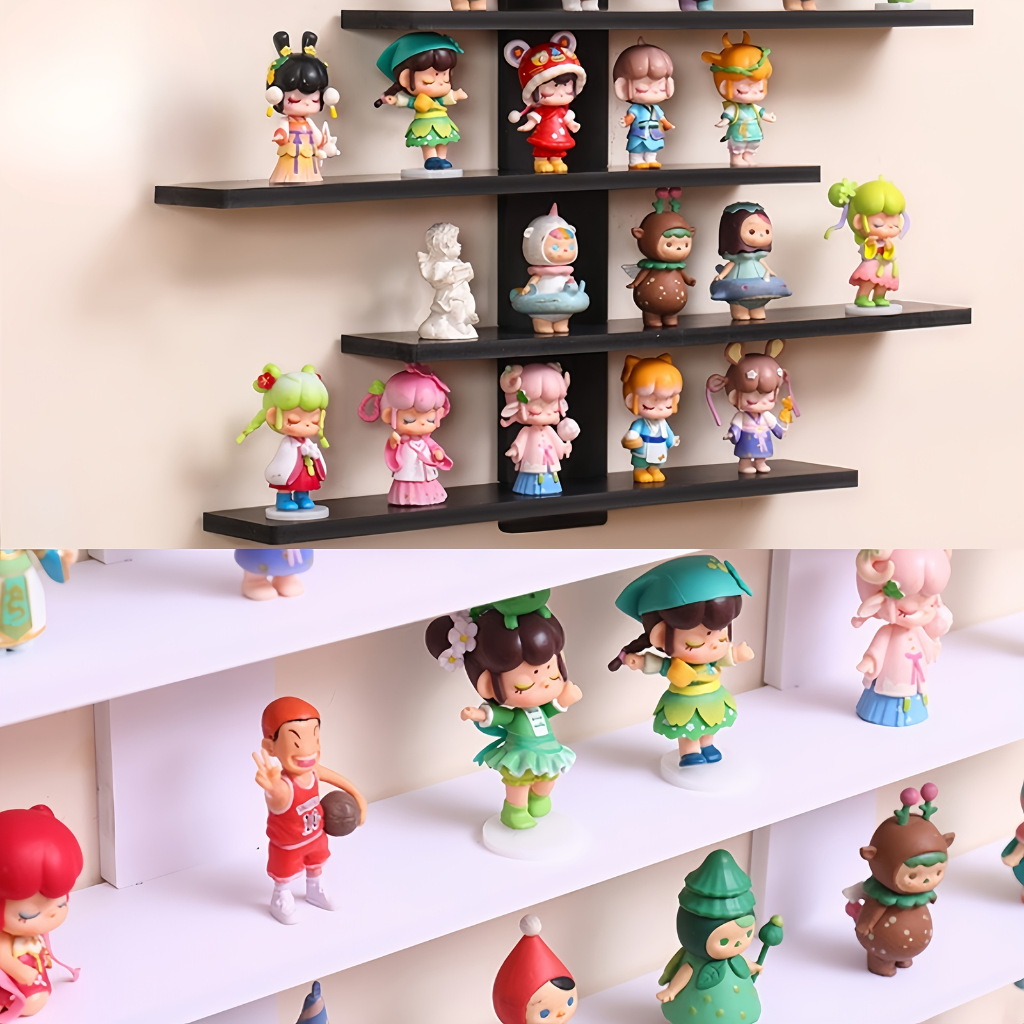 CollectorStyle: Modern Wall Shelves – Adjustable, Sturdy & Floating for Figures, Building Blocks & Collectibles in the Living Room