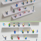 CollectorStyle: Modern Wall Shelves – Adjustable, Sturdy & Floating for Figures, Building Blocks & Collectibles in the Living Room