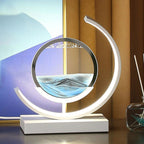 SandLumen: Moving Sand Picture Table Lamp with LED Lighting
