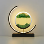 SandLumen: Moving Sand Picture Table Lamp with LED Lighting