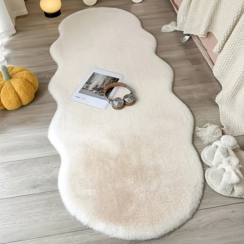 GentleSpace: Modern Polygonal Plush Carpet – Ideal for Office, Bedroom & Indoor Decor