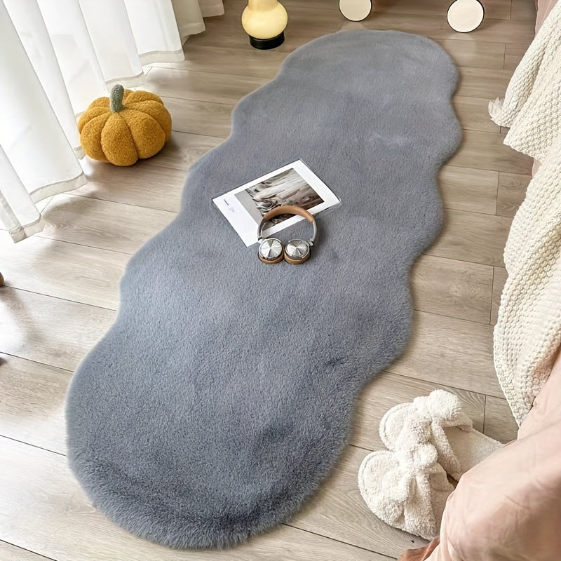 GentleSpace: Modern Polygonal Plush Carpet – Ideal for Office, Bedroom & Indoor Decor
