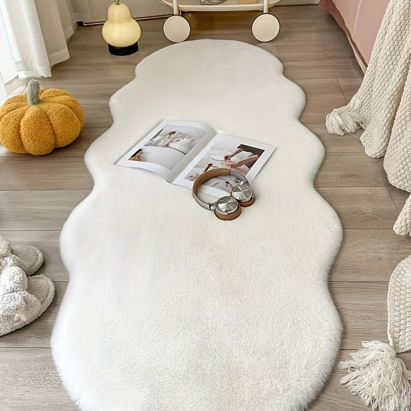 GentleSpace: Modern Polygonal Plush Carpet – Ideal for Office, Bedroom & Indoor Decor