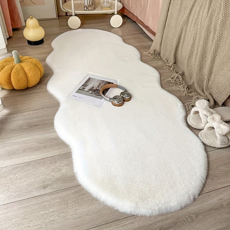 GentleSpace: Modern Polygonal Plush Carpet – Ideal for Office, Bedroom & Indoor Decor