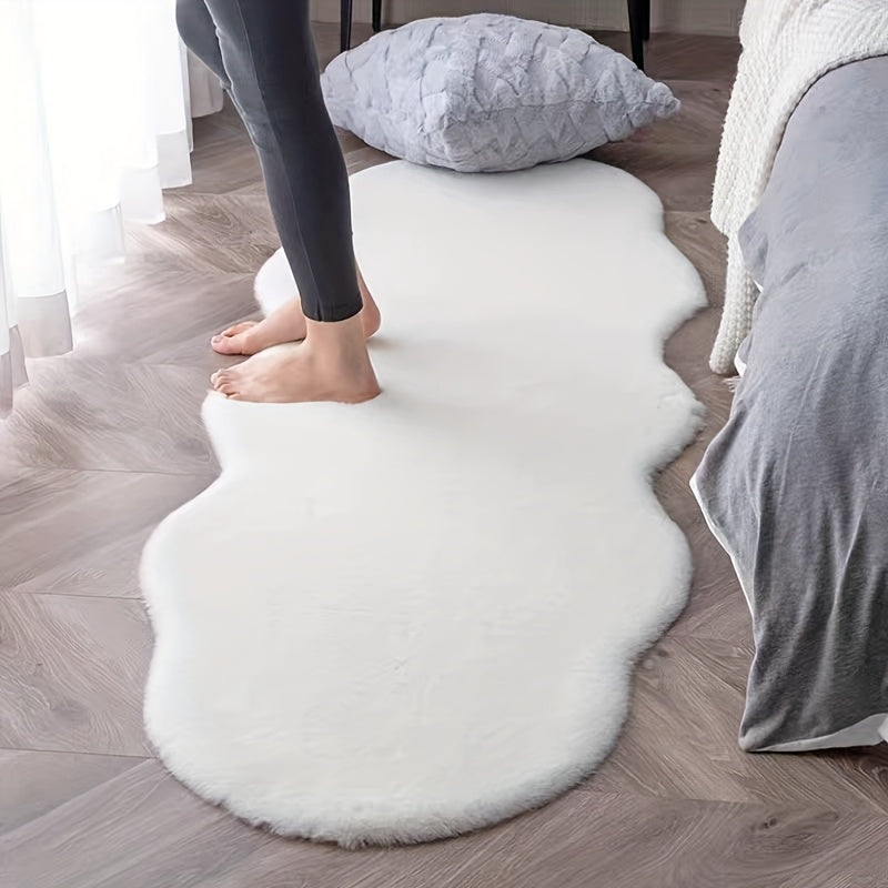 GentleSpace: Modern Polygonal Plush Carpet – Ideal for Office, Bedroom & Indoor Decor