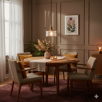SatoriLux: Minimalist Pendant Light Glass Round with Brass Details, LED E27 – for Dining Room & Reading Room