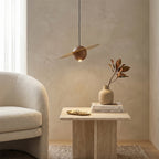 Saturn Celestial Walnut Orb Pendant Light