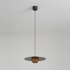 Saturn Celestial Walnut Orb Pendant Light