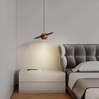 Saturn Celestial Walnut Orb Pendant Light