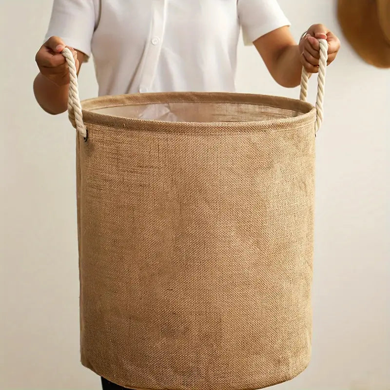 SauberLeichtigkeit: Compact Laundry Basket – Waterproof, Lightweight & Ideal for Laundry, Towels & Toys