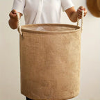 SauberLeichtigkeit: Compact Laundry Basket – Waterproof, Lightweight & Ideal for Laundry, Towels & Toys