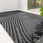 SaubererWeg: Durable PVC Doormats with Secure Grip – for Apartment & Hallway