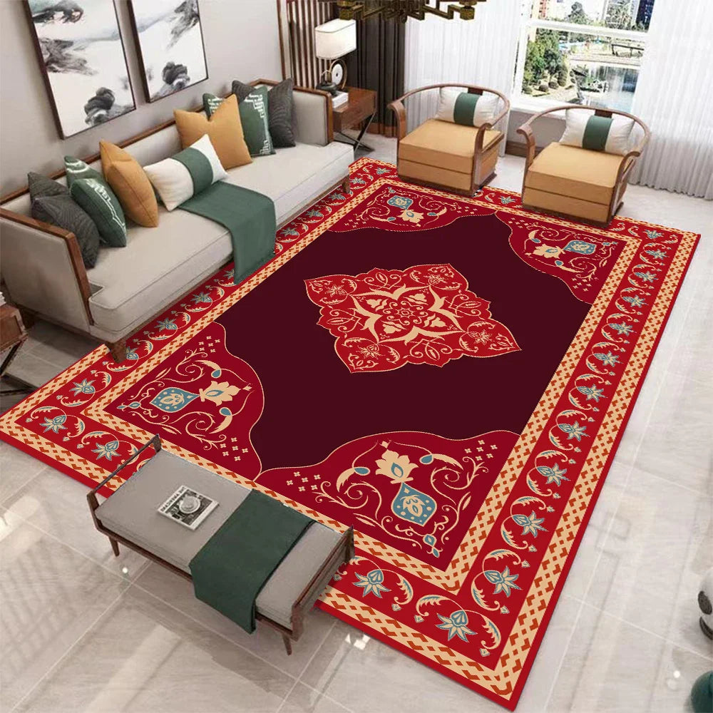 Vandir - Retro Large Non-Slip Washable Soft Rug