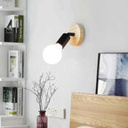Bello Vintage Wall Lamp | Adjustable Wooden & Metal Sconce