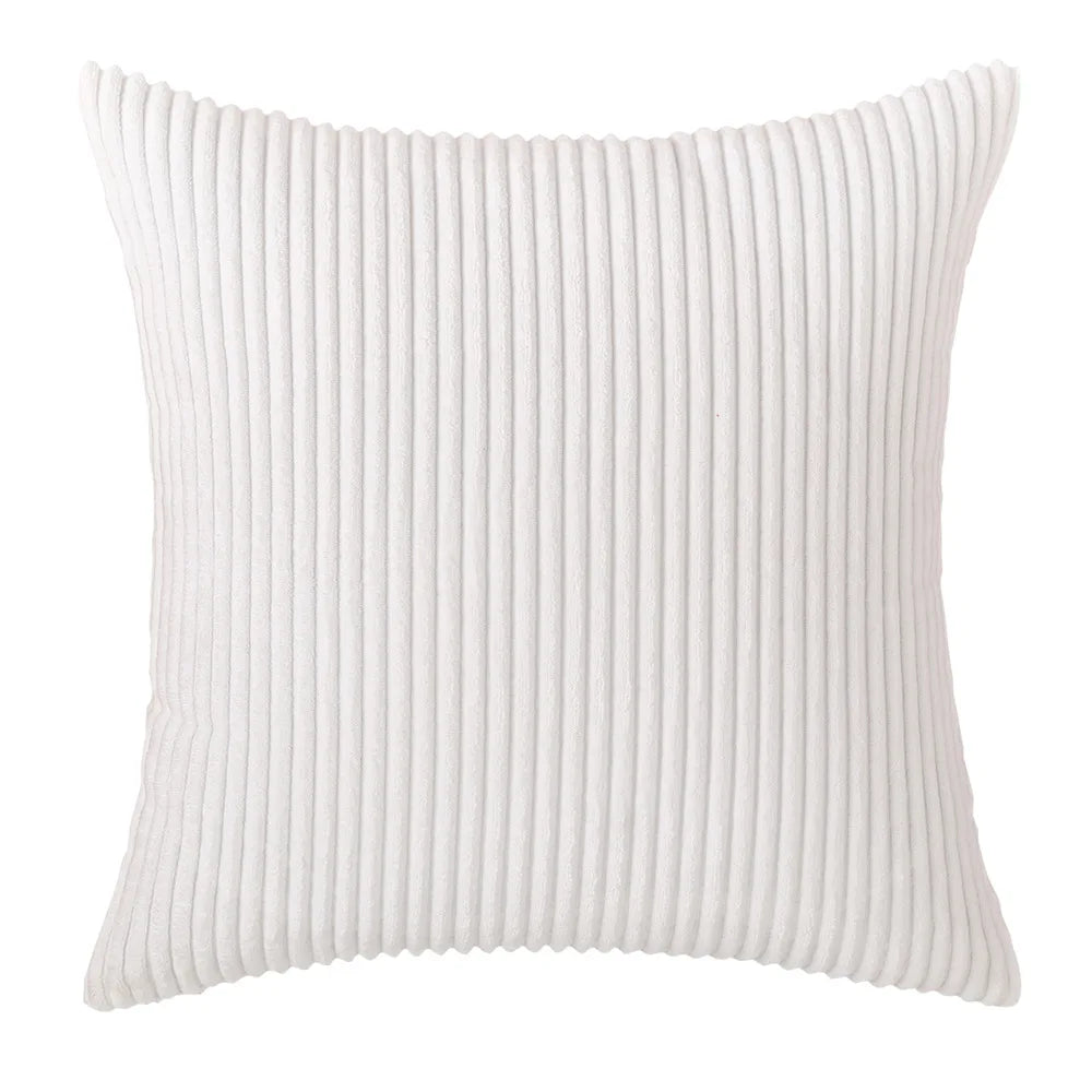 Elviron - Corduroy Striped Decorative Pillow Cover