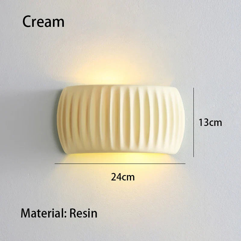Bello Wall Lamp | Textured Resin, Up & Down Lighting