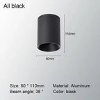 Levorin – LED Surface-Mounted Spot Aluminum Ceiling Lamp